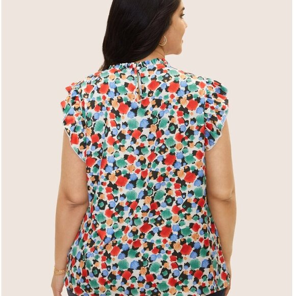 Bloomchic Colorful Shell Blouse - NWT - Size 6X - Picture 3 of 9